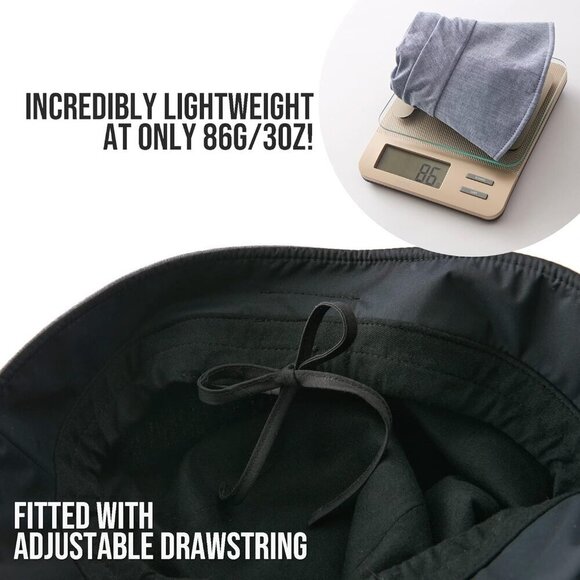 Women's Summer Sun Hat Organic Cotton Wide Brim SPF UV Protection Packable - Picture 3 of 7